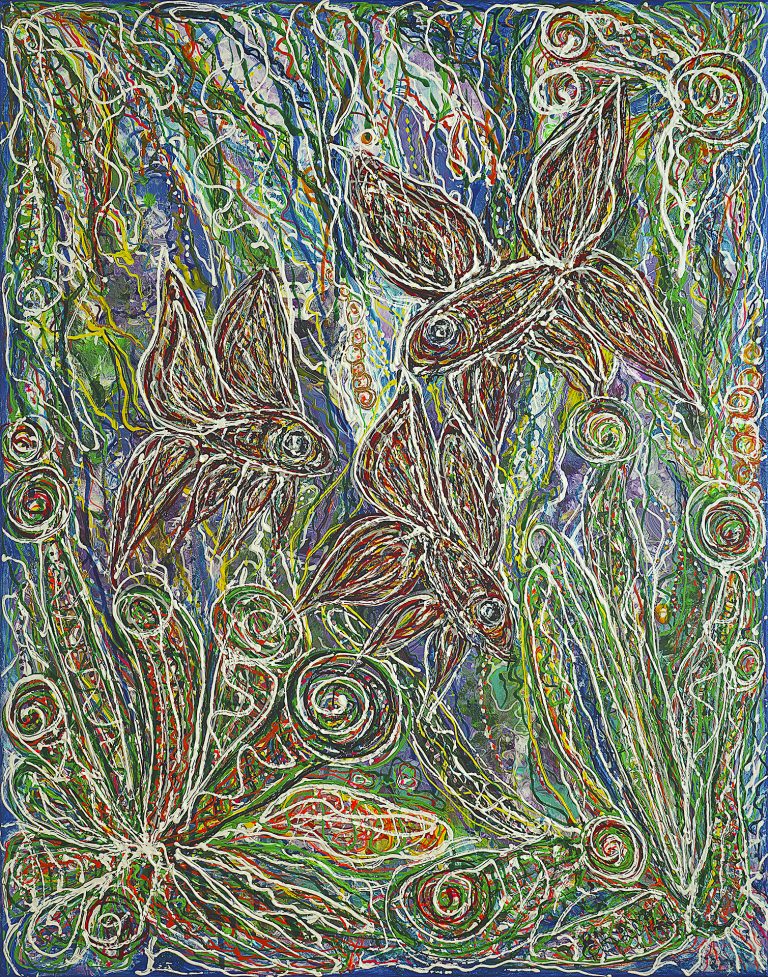 Meeting in blue water 768x977